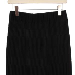 JOURNAL STANDARD 23SS ミニプリーツシャーリングスカート ロング 38 黒 23060400708010 /BM