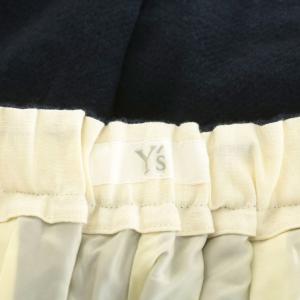 Y's ヨウジヤマモト ワイドパンツ イージーパンツ 麻 リネン 1 紺 ネイビー YR-P01-800 /AN6
