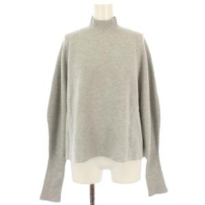 22AW ソフトウールハイゲージハイネックニット セーター ウール 長袖 S グレー KRCYNW0602