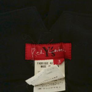 Y's Red Label ヨウジヤマモト パンツ ウール 3 黒 ブラック RE-P62-128 /AN30
