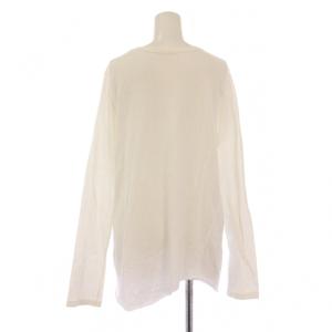 Deuxieme Classe Layering レイヤリングTシャツ ロンT 長袖 クルーネック 薄手 無地 ストレッチ F 白 ホワイト