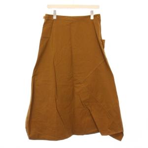 ヨウジヤマモト コットンツイル変形パンツ サルエルパンツ ワンカラー 茶 ブラウン YB-P01-028