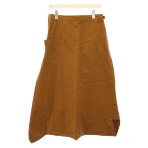 Y's ヨウジヤマモト コットンツイル変形パンツ サルエルパンツ ワンカラー 茶 ブラウン YB-P01-028
