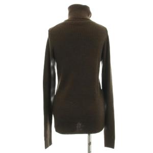 Deuxieme Classe 19SS リブニット タートルネック カットソー 指ぬき 長袖 F 茶 ブラウン 19-080-560-0006