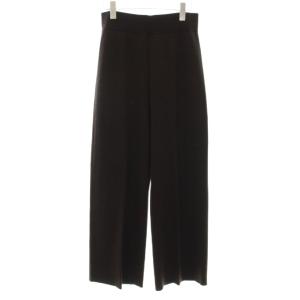 18AW エレガント パンツ ニットパンツ ウール 38 ダークブラウン 18080500708130