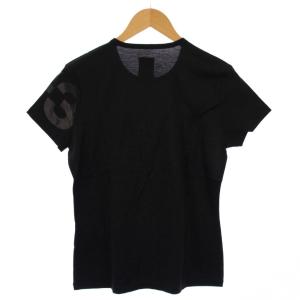 Y-3 ヨウジヤマモト Tシャツ 半袖 クルーネック ストレッチ ロゴ プリント ワンカラー M 黒 ブラック