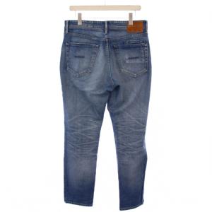 YANUK PHILIP II フィリップII デニムパンツ ジーンズ テーパード ジップフライ ロゴパッチ レザーパッチ