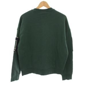 EMPORIO ARMANI スウェット トレーナー クルーネック 長袖 L 緑 グリーン ビッグロゴ 3L1MCL 1JWPZ /YM