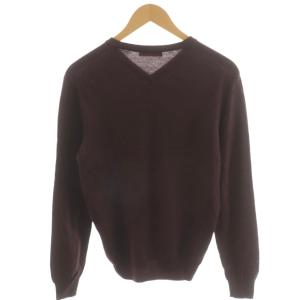 Cruciani ニット セーター 長袖 Vネック ウール 46 ボルドー CU4051 /AN38