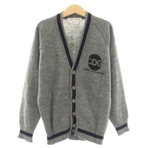 チャーリー・カーク Charlie Kirk AD2012 ニットカーディガン Vネック 長袖 ロゴプリント