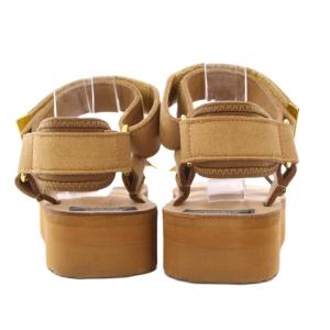 SUICOKE SUEDE SANDAL スエードサンダル ストラップ 厚底 24cm 茶 ブラウン /BB