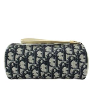 Christian Dior トロッター ナンバリング ポーチ ネイビー 紺 /G OH