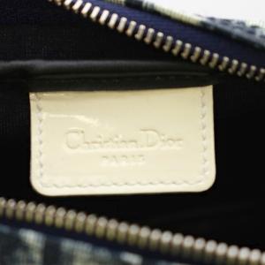 Christian Dior トロッター ナンバリング ポーチ ネイビー /G OH