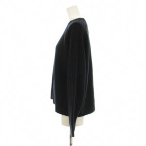 theory luxe 24AW MORBI JAY ニット セーター 長袖 モックネック リブニット 切替 ウール カシミヤ混