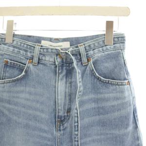 LagunaMoon 25AW タグ付き Leeコラボ ハイライズセミワイドパンツ デニムパンツ バギーパンツ ジーンズ USED加工