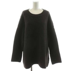 18AW ニット セーター 長袖 ウール ダークブラウン 18080560007130 /AN40