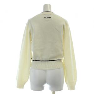 Lily Brown LilyBrown マリークワント MARY QUANT バリエジャガードニット セーター カットソー 長袖 F 白 ホワイト