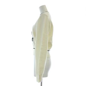 Lily Brown LilyBrown マリークワント MARY QUANT バリエジャガードニット セーター カットソー 長袖 F 白 ホワイト