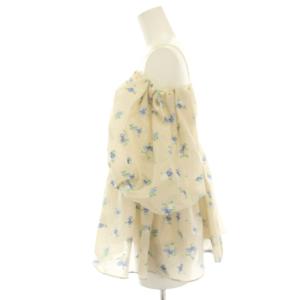 Lily Brown LilyBrown 25SS 3WAYシアージャガードペプラムビスチェ ブラウス シャツ プルオーバー オフショルダー 花刺繍