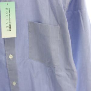 COMME des GARCONS SHIRT FOREVER シャツ ストライプ柄 S ブルー ホワイト CDGS2ST