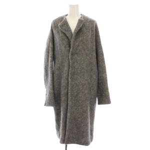 ロングコート モヘヤ混 1 グレー S16AL-CO14 /YM