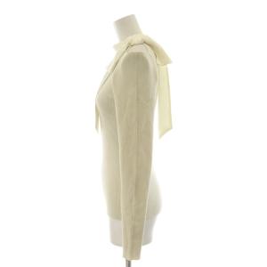 Rirandture 24AW SWEETコラボ ショルダースリットハイネックニット セーター 長袖 2 アイボリー リブ リボン