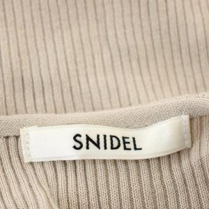 SNIDEL 23AW リブニット キャミワンピセット ワンピース ロング 長袖 1 ベージュ ピンク SWNO234127