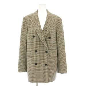 23区 23AW スーツ セットアップ 上下 ガンクラブチェックストレッチジャケット テーラードジャケット ダブル