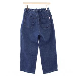 DANTON デニムパンツ ジーンズ ワイド タック ジップフライ 36 青 ブルー /BB