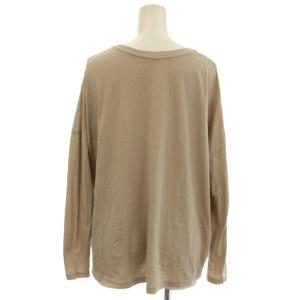 evam eva evameva エバムエバ ロンT 長袖 カットソー Tシャツ F ベージュ E233C026 /G