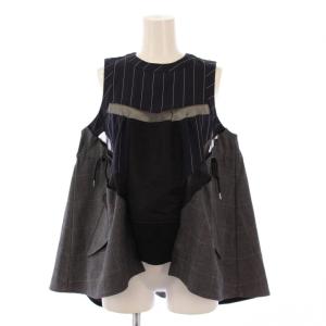 ブラウス プルオーバー ドッキング 1 グレー ネイビー