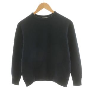 ロングスリーブウォームワッフルクルー Tシャツ カットソー 長袖 S 紺 ネイビー NT62032 /AN17