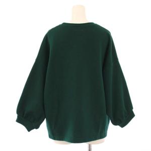 Ron Herman ヴィンテージ スウェット トレーナー 長袖 クルーネック ストレッチ 裏起毛 無地 F 緑 グリーン /BB