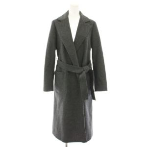 チェスターコート アウター ロング リボンベルト 0 グレー 61-51-9100 /YT