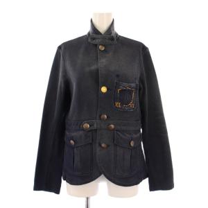 スタンドカラージャケット S インディゴ