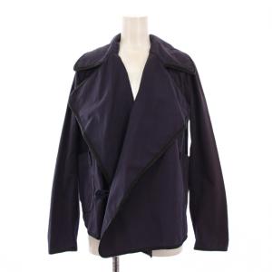 ジャケット アウター 変形 ショート丈 XS 紺 ネイビー /BB