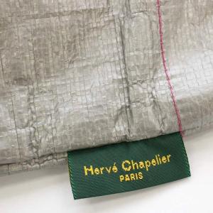 Hervé Chapelier マルシェバッグ トートバッグ ポリエチレン シルバー ピンク /G
