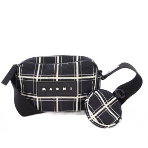 camera bag black check