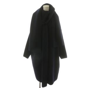23AW SMOOTH KNIT GOWN MIDI ニットコート ネイビー