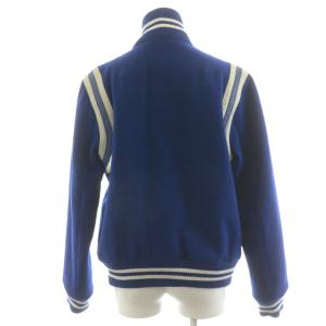 G-Star RAW BASEBALL WOOL RELAX JKT スタジャン スタジアムジャンパー ロゴ ウール M 青