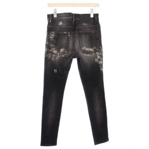 DIESEL D-AMNY デニムパンツ ジーンズ スキニー ジップフライ ストレッチ ロゴパッチ ペイント加工 W27