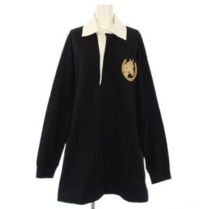 ポニークラブ オーバーサイズ ラグビートップ シャツ 長袖 M ブラック 6J0244 3SPY30 /TK