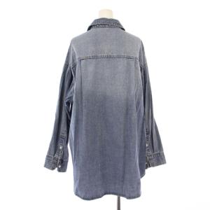 RIVE DROITE RIVEDROITE リブドロワ デニムシャツ ブラウス 長袖 レギュラーカラー 無地 F 青 ブルー /BB