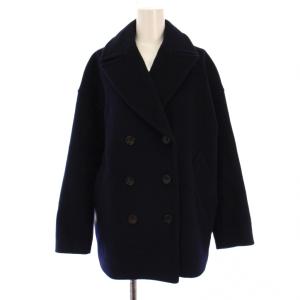 Pコート ピーコート ミドル丈 ウール ナイロン 36 ネイビー 085-93074 /BM