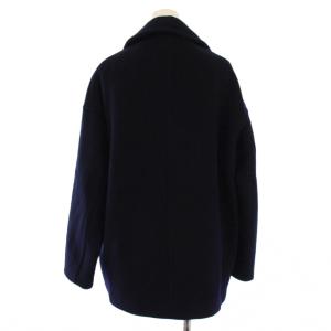 DRESSTERIOR Pコート ピーコート ミドル丈 ウール ナイロン 36 ネイビー 085-93074 /BM