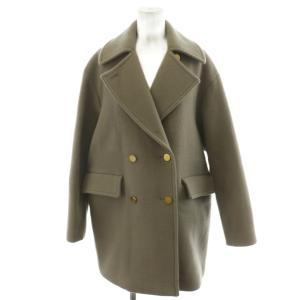 コート ミドル丈 ダブル ウール アウター ベージュ A0128FC /AN46