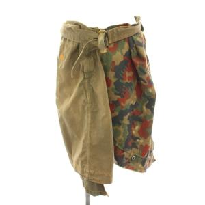 ランドリーカントリー LAUNDRY KOUNTRY スカート ミニ タイト ベルト 迷彩柄 ミリタリー柄