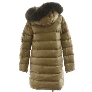 DUVETICA CORCRINA ダウンコート ロング フード ファー ナイロン アウター 40 ベージュ D176000