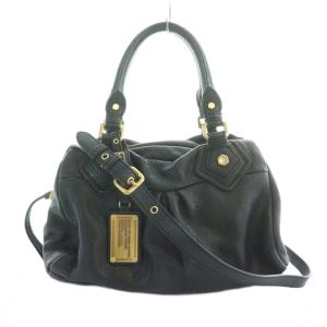 BABY GROOVEE ショルダーバッグ ハンドバッグ レザー チャーム 黒 ブラック M3PE089