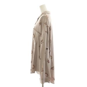 gelato pique タグ付き CAT柄シャツ ブラウス 長袖 F ブラウン 茶 PWCT194321 /RR